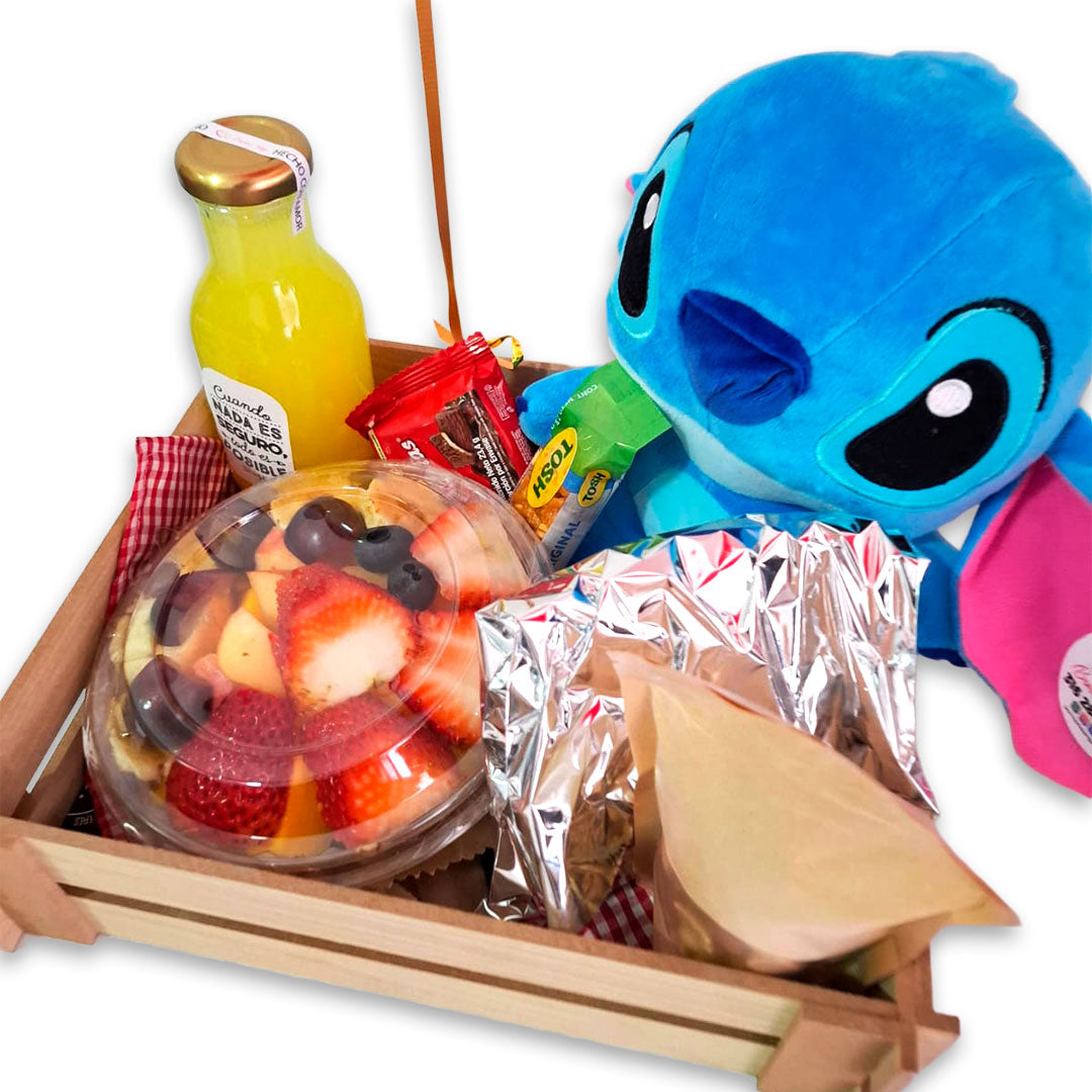Desayuno Especial Stitch Azul