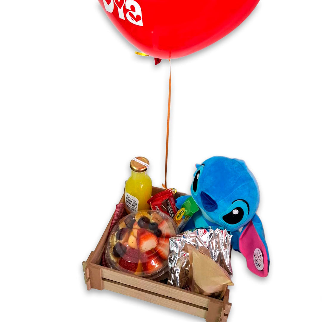 Desayuno Especial Stitch Azul
