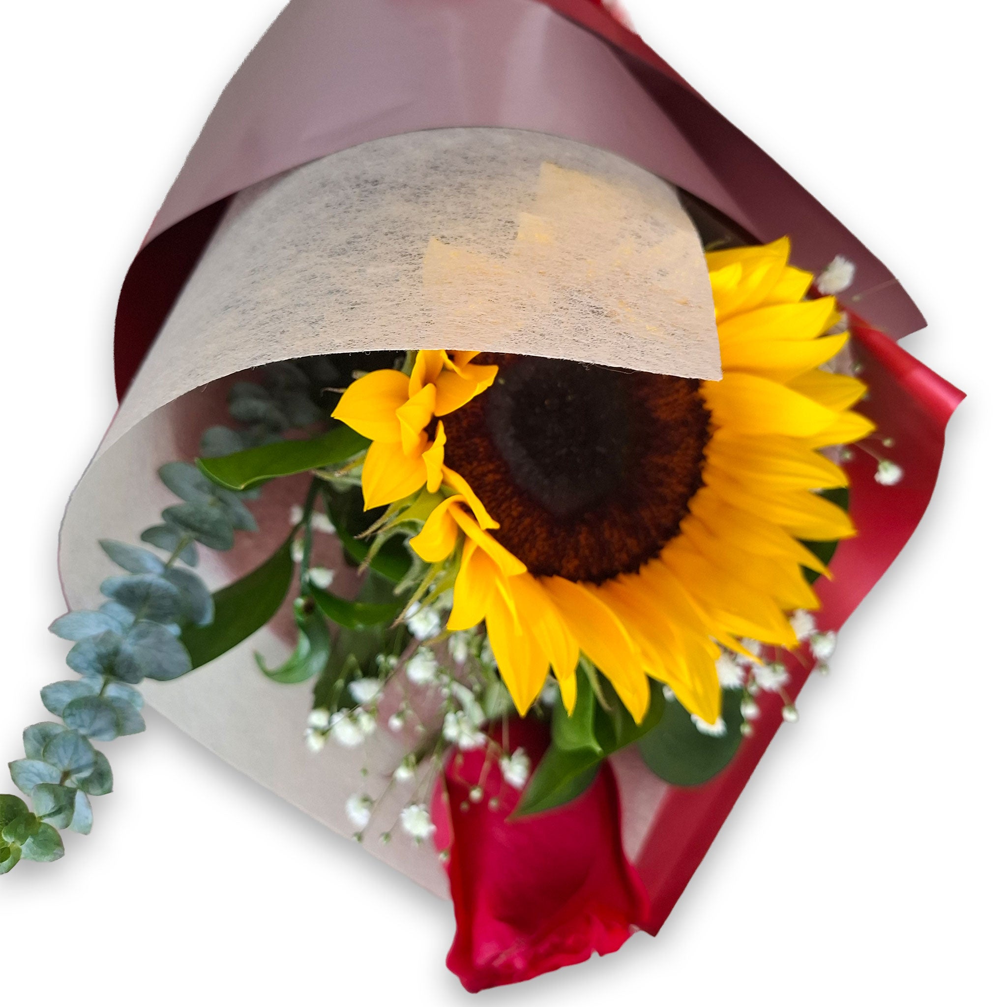 Arreglo de Girasol más Rosa