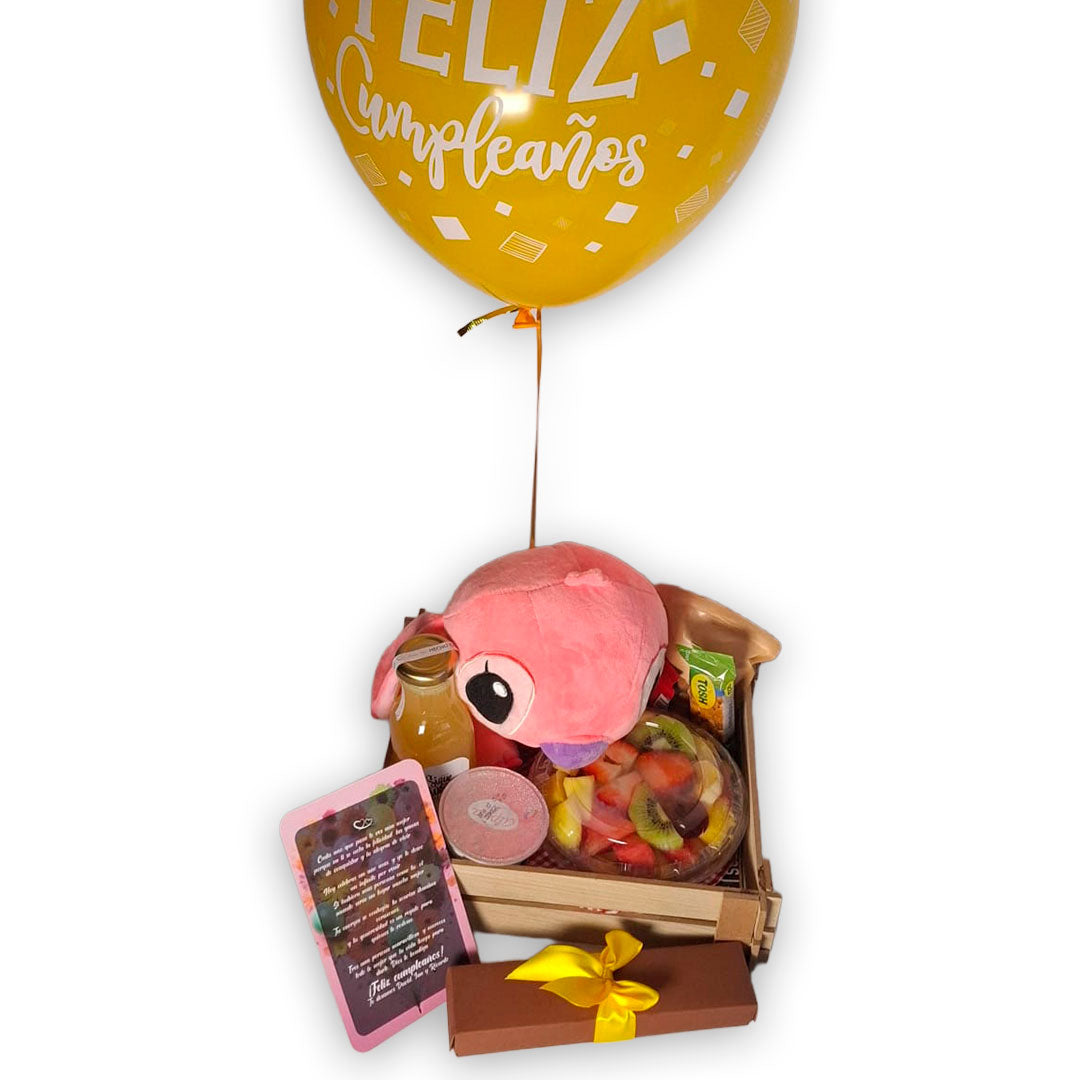 Desayuno Especial Stitch Rosa