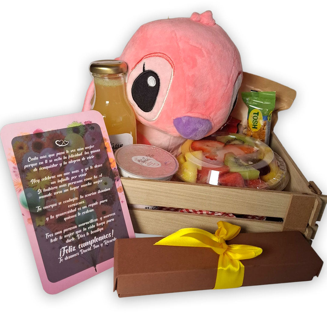 Desayuno Especial Stitch Rosa