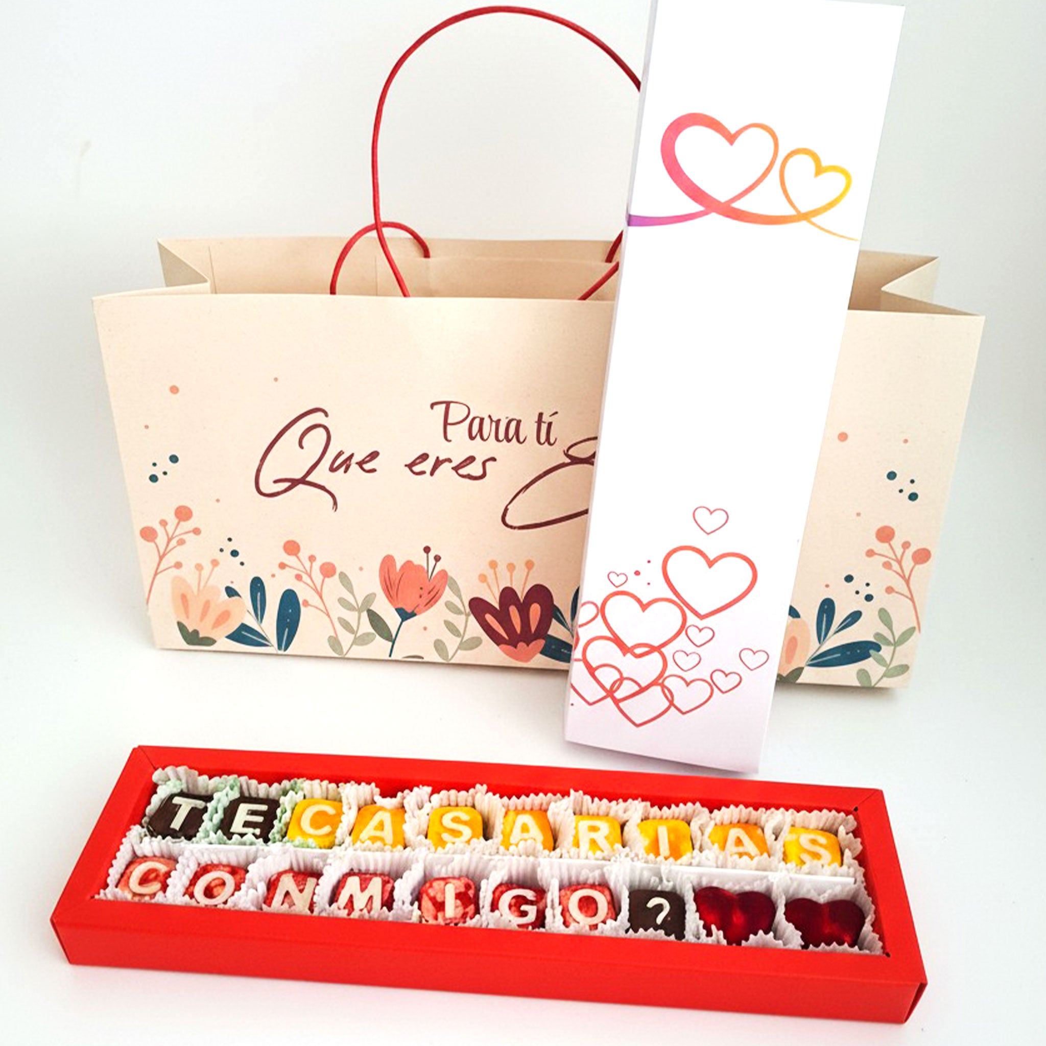 Frase 20 Chocolates "Te Casarias conmigo"